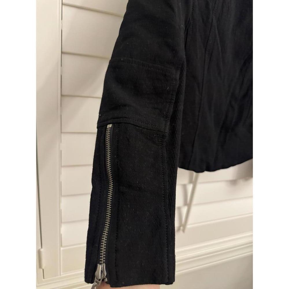 Blank NYC black womens moto jacket with mesh arm panels double zipper size - Picture 2 of 8